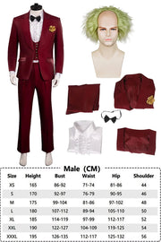 Beetle Cosplay Lydia Fantasia Costume Disguise For Men Women Adult Wedding Uniform Jacket Pants Halloween Carnival Party Suit