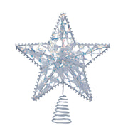 Glittering Gold Star Christmas Tree Topper Ornament Festive Holiday Decoration for Xmas Tree - Sparkling Tree Top Hat Decor