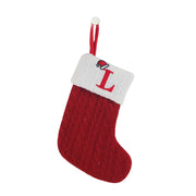 Christmas Socks Knitting Snowflake Letter Stocking Christmas Decoration For Home 2024 Xmas Tree Ornament Gift Navidad Natal 2025