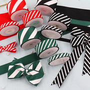 10 Yards Red White Candy Garland Gifts Wrapping Wreaths Bows Gift Box Bag Christmas Ribbon Red White Stripes Wholesale
