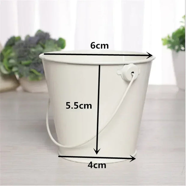 5cm/7cm/10cm Metal Bucket Wedding Decoration Candy Box Flower Pot Table Decor Birthday Party Decoration Kids Baby Shower