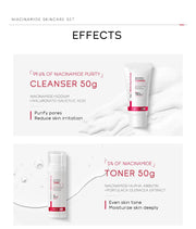Niacinamide Skin Care Set Oil Control Anti-Wrinkle Aging Fine Lines Serum Whitening cream Repair Face Nourish Toner 4 Set box