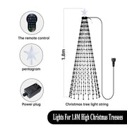 RGBIC Christmas Tree Lights DIY LED Fairy String Lights with Smart APP & Remote Control Garland for Outdoor Garden Party Wedding
