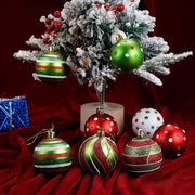 12pcs Christmas Ball Decoration Set 6cm Painted Electroplated Shiny Christmas Tree Decoration Ball Christmas Ball Party Pendants