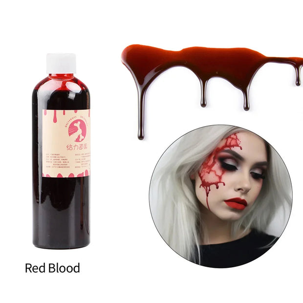 30/50/150ml Halloween Emulation Fake Props Makeup Blood 200ml Blood Whole Cosplay Prank Props Makeup Person Plasma Fake