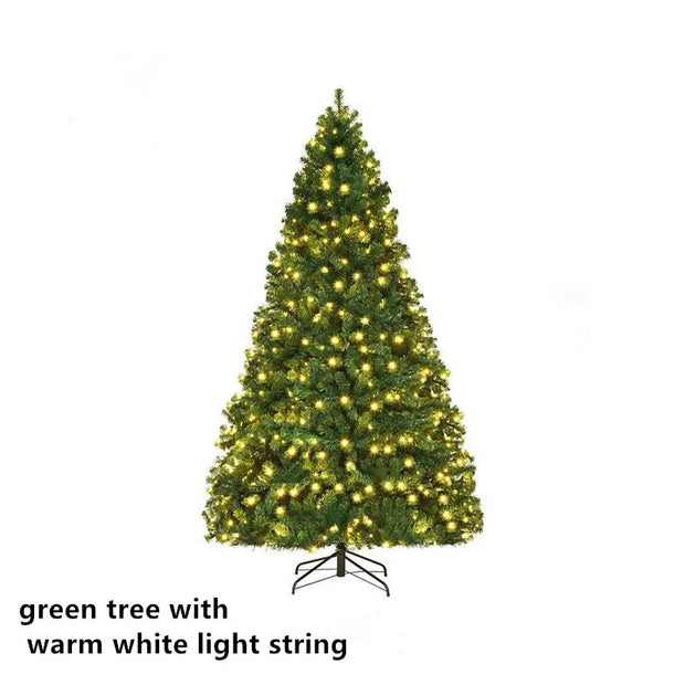 5 to 10ft Artificial Christmas Tree , Snow Flocked Full Prelighted Xmas Tree with 2084 Branch Tips, 900 Incandescent Lights