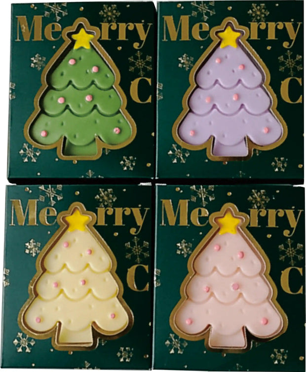Christmas Tree Aromatherapy Candles Natural Soy Beeswax Blend Long Lasting Holiday Party Home Decor Gift for Christmas Valentine