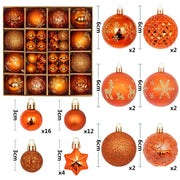 Christmas Tree Decoration 42PCS 6CM Balls Ornaments Set For Xmas Hanging Holiday Home Supplies Christmas Year Party Gifts New