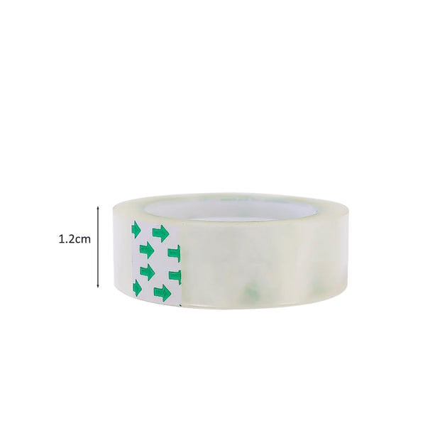 18/12/8mm Transparent Adhesive Tape Pack Tools Stationery Office School Supplies Students Adhesive Tape Packing Present Flower