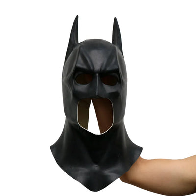 Bat Mask Headgear Latex Material Adult Halloween Cosplay Props Bruce Wayne Full Head Mask Masquerade Camouflage Party Costume