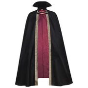 Halloween Vampire Costume Adult Kids Dracula Devil  Witch Cosplay Cape Medeival Gothic Steampunk Death Cloak Metal Chain