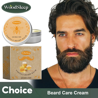 Beard Care Cream Moisturizing Facial Hair Growth Dashing Soften Moustache Beard Grooming Product Gentlemen Beard Styling Wax