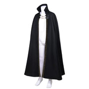 Halloween Vampire Costume Adult Kids Dracula Devil  Witch Cosplay Cape Medeival Gothic Steampunk Death Cloak Metal Chain