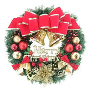 Christmas Decorations 45cm Christmas Wreath Artificial Wreath Door Hanging Window Props Background Christmas Tree Accessories