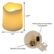 24Pcs/Set Flameless LED Candle Creative wishing Led Tea Light Warm White Flameless Candle Halloween Christmas Decor Candle Light