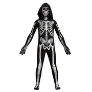 Elastic Halloween Cosplay Costume Separate Headgear Festival Cosplay Clothing Props Carnival Party Dress Up Skull Bodysuits