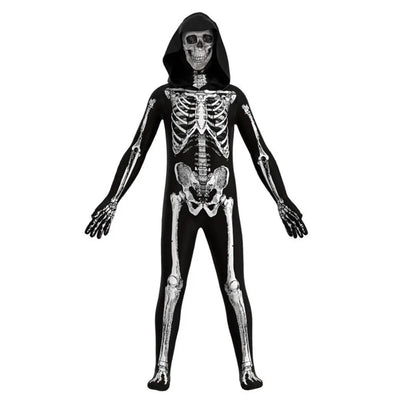 Elastic Halloween Cosplay Costume Separate Headgear Festival Cosplay Clothing Props Carnival Party Dress Up Skull Bodysuits