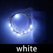 Mini LED String light 2M Silver Wire Fairy Lights for Garland Home Christmas Wedding Party Decoration Powered by CR2032 Battery