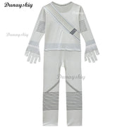 Fortnites DJ Marshmello Cosplay Costume White Jumpsuit Carnival Party Electric Syllables Bodysuit Halloween