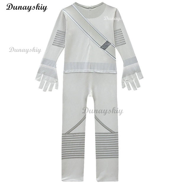 Fortnites DJ Marshmello Cosplay Costume White Jumpsuit Carnival Party Electric Syllables Bodysuit Halloween