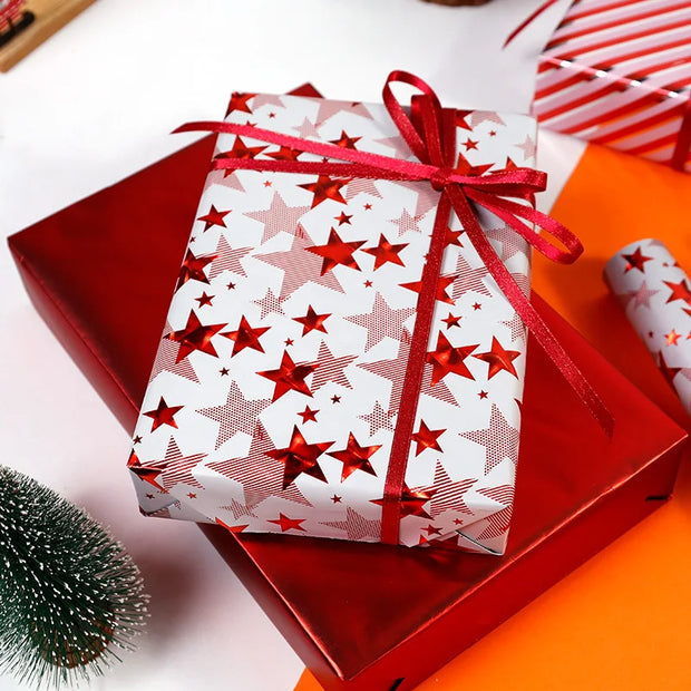 43x300cm Gift Wrapping Paper Aluminized Paper Christmas Valentine's Day Birthday Gift Craft Paper