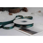 New 10/15/25mm 15 Meters Christmas Ribbon Printed Grosgrain Ribbon Tape For Handmade Design Christmas Decoration Gift Packing