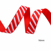 10 Yards Red White Candy Garland Gifts Wrapping Wreaths Bows Gift Box Bag Christmas Ribbon Red White Stripes Wholesale