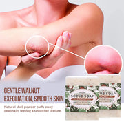 Coconut Exfoliating Scrub Soap Bar Deep Cleaning Bath Revitalizing Softens Cuticle Smooth Skin Jojoba Oil Moisturizing Body Wash