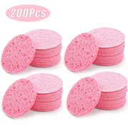 50PCS Face Cleaning Sponge Pad for Exfoliator Mask Facial SPA Massage Makeup Removal Thicker Compress Natural Cellulose Reusable