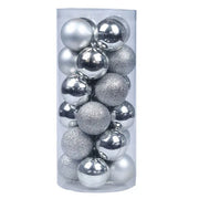 New 3/4/6/8cm Christmas Ball Ornaments Set Painted Plastics Christmas Tree Pendant Decoration Christmas Decoration Accessories