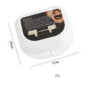 Retractable Vampire Teeth Halloween Vampire Fangs Dentures Vampire Teeth Horror Halloween Cosplay Party Decoration Fake Teeth