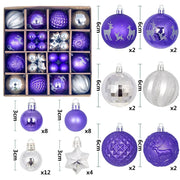 Christmas Tree Decoration 42PCS 6CM Balls Ornaments Set For Xmas Hanging Holiday Home Supplies Christmas Year Party Gifts New