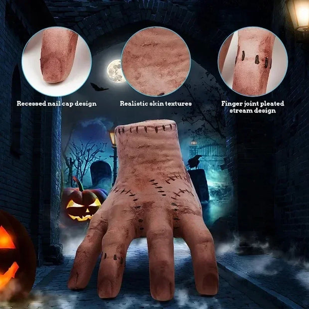 Halloween Horror Props Broken Hands Horror Wednesday Thing Hand Toy Latex Figurine Home Decor Desktop Crafts Party Costume Prop