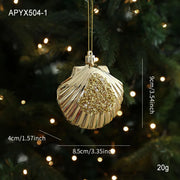 Christmas Tree Ornaments Natal Gold Bear Bell for ChristmasTree Hanging Pendants Home Party Decor New Year Navidad Decor