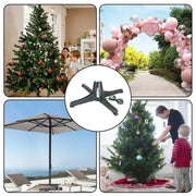 Rotating Christmas Tree Stand Artificial Christmas Tree Metal Ornament Holder Heavy Duty Stable Turntable Stand For Xmas Tree