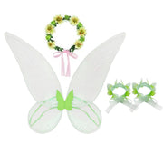 Kid Girls Princess Fairy Costume Tinker Bell Tutu Dress Sleeveless Wing Princess Girl Costume Cosplay Carnival Halloween Party