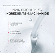 Niacinamide Skin Care Set Oil Control Anti-Wrinkle Aging Fine Lines Serum Whitening cream Repair Face Nourish Toner 4 Set box