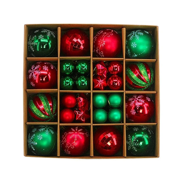 Christmas Tree Decoration 42PCS 6CM Balls Ornaments Set For Xmas Hanging Holiday Home Supplies Christmas Year Party Gifts New