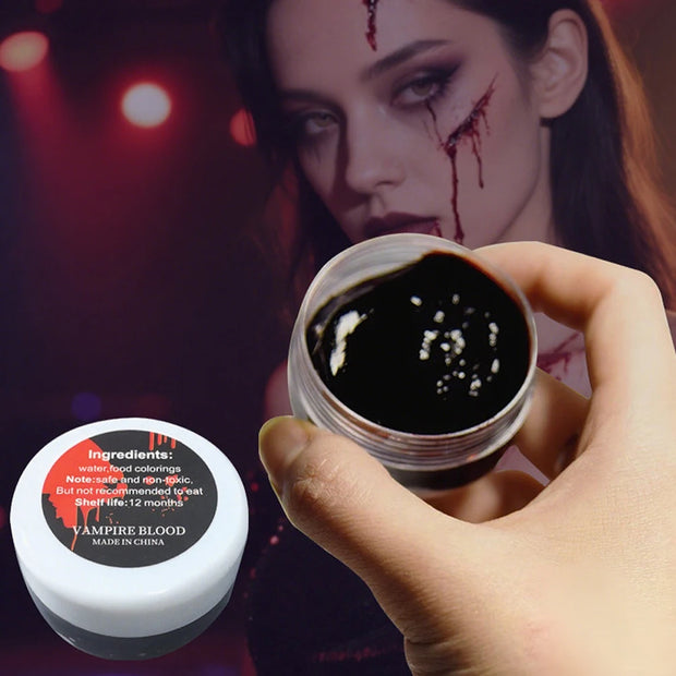 For Halloween Cosplay Thick Blood Fake Clot Blood Gel Makeup Vampires Scars Fake Blood Make Up Festival Halloween Makeup