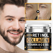 Retinol Collagen Face Cream Skincare Smooth Wrinkles  Moisturizing Brightening Hydrating Firming Facial Face Men Women Cosmetics