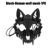 Halloween Skull Party Mask Anime Dragon God Skeleton Half Face Masks Bone Skull Animals Mask Cosplay Dance Prom Costume Props