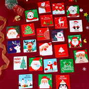12/16/24 PCS Random Christmas Greeting Card Kids Mini Blessing Greeting Cards Envelope New Year Postcard Gift Card Xmas Party