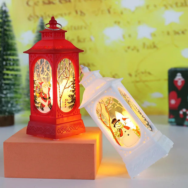 Christmas Lantern Light Merry Christmas Decorations for Home 2025 Navidad Christmas Tree Ornaments Xmas Gifts New Year 2026