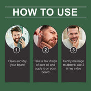 Men Beard Nourishing Oil Trim Care Reduce Loss Strengthen Soften Prevent Frizz Improve Nourish Promote Regrowth Beard Growth Oil