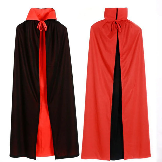 Adult Boy Halloween Magician Cosplay Costumes Vampire Prince Cloak Cape Hat Magic Wand Gloves Set for Family party magic show