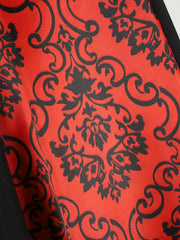 A Long Hooded Print Dress for Girls Featuring Exquisite Digital Prints of a Vampire Costume, Perfect for Halloween Parties And Various Festive Celebrations.