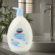 1pc Milky Waves Hydrating Body Wash - 33.8oz/1000ml Large Size, Gentle Formula with Glycerin & Milk Extract, Deep Cleansing & Moisturizing, Leaves Skin Soft & Smooth, Long-Lasting Fresh Scent, Paraben-Free, Suitable for All S