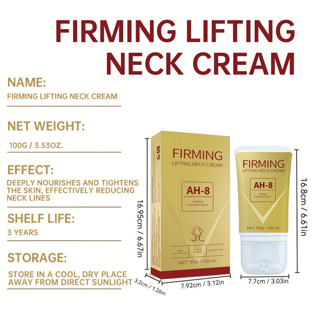 Women'S Firming Neck Cream, Moisturizing & Tightening Lotion with Rollerball, Coconut Oil & Retinol Infused, for Oily Skin, Helps Improve Neck Skin Appearance, 1pc, Cream for Fac