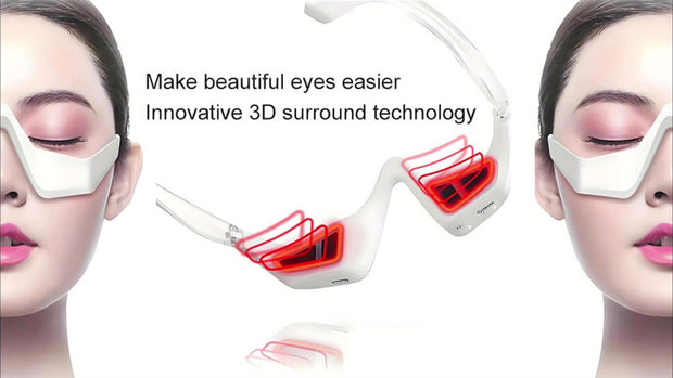 USB-recharge Under Eye Lift Device, Under-Eye Care Tool for Dark Circles, Wrinkles, Lransparent Frames, Ldeal Gift for Women Men, Sleek Design, Lightweight Construction, Eyecare Enthusiasts