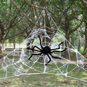 5.4m Spider Web and 150cm Fake Spider - Perfect Halloween Decoration Party Set for Halloween,Christmas Event & Party Supplies